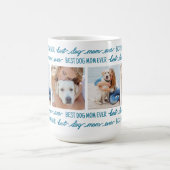 Hunde MAMA Personalisiert 4 Fotos für Haustiere Kaffeetasse (Mittel)