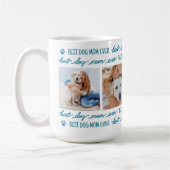 Hunde MAMA Personalisiert 4 Fotos für Haustiere Kaffeetasse (Links)