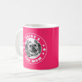 Hunde Mama Personalisiert Foto und Name Kaffeetasse (Vorderseite Links)