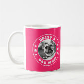Hunde Mama Personalisiert Foto und Name Kaffeetasse (Links)