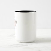 Hunde Mama Personalisiert Name Gesicht Mama Mutter Tasse (Zentrum)