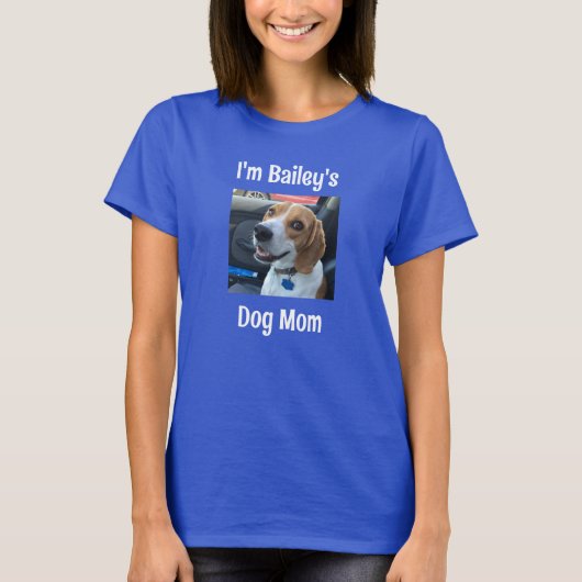 Hunde Mama Personalisiert T-Shirt (Vorderseite)
