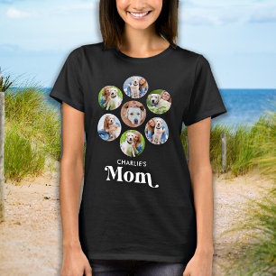 Hunde MAMA Personalisierte Haustiere Foto Collage T-Shirt