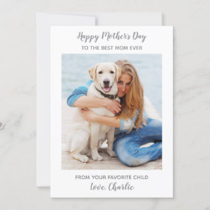 Hunde Mama Personalisiertes Foto Heimtiere Glückli Feiertagskarte