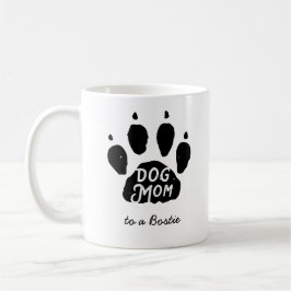 Hunde Mama Pfoten Drucken Personalisierter Name un Kaffeetasse