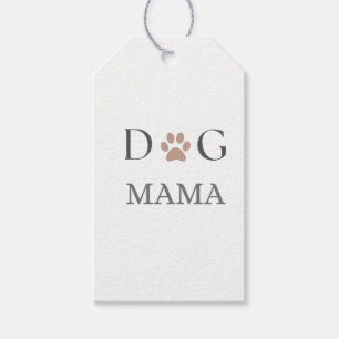 Hunde-Mama Pfotenabdruck, Muttertag und Geburtstag Geschenkanhänger