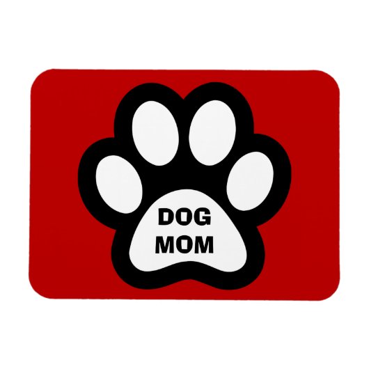Hunde Mama PW Print Flexible Magnet (Horizontal)