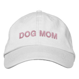 Hunde Mama rosa weiße bestickte Baseballkappe