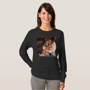 Hunde-Mama-Shirt für Frauen Lustiges und süßes H T-Shirt