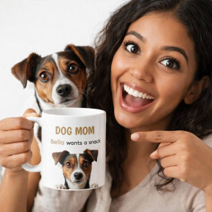 Hunde-Mama Süßer Welpe Kaffee Zitat Design Kaffeetasse