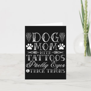 Hunde Mama Tattoos Hübsche Augen und dicke Obersch Karte