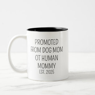 Hunde Mama und Vater zur menschlichen Mami Daddy C Zweifarbige Tasse