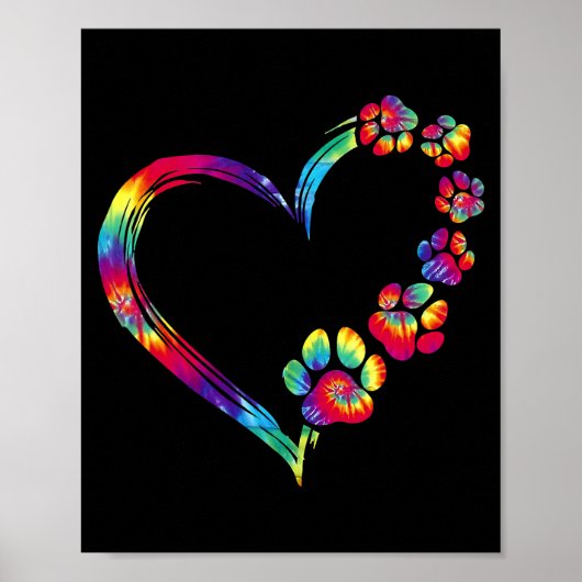 Hunde Mama Vater Welpe Liebe Hunde Pfoten Hörgeräu Poster (Vorne)