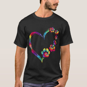 Hunde Mama Vater Welpe Liebe Hunde Pfoten Hörgeräu T-Shirt