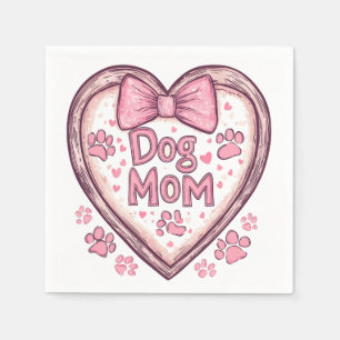 Hunde Mama Vibes - Chill and Stylish Design Serviette