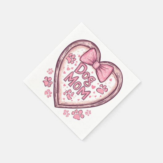 Hunde Mama Vibes - Chill and Stylish Design Serviette (Ecke)