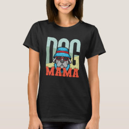 Hunde Mama Vintage T - Shirt und Hunde