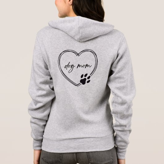 Hunde Mama Vollzip Sweatshirt (Rückseite)