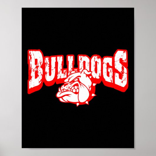 Hunde Maskottchen Zurück zur Schule Teamgeist R Poster (Vorne)