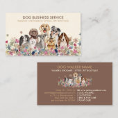 Hunde mehrfache Sitzen Visitenkarte (Vorne/Hinten)