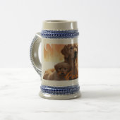 Hunde meine beste Freundin Bierglas (Vorderseite Links)