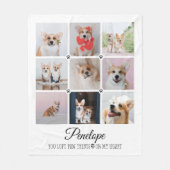 Hunde-Memorial Geschenk Pet Loss Foto Collage Keep Fleecedecke (Vorderseite)