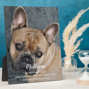 Hunde-Memorial-Geschenk - Pet Loss Keepake -Hund-B Fotoplatte