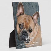 Hunde-Memorial-Geschenk - Pet Loss Keepake -Hund-B Fotoplatte (Seite)