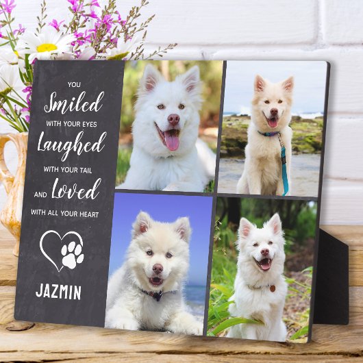 Hunde-Memorial-Geschenk - Pet Loss Keepake-Hund-Be Fotoplatte
