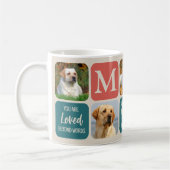 Hunde-Memorial Geschenk Pet Loss Retro-Farben 5 Fo Kaffeetasse (Links)