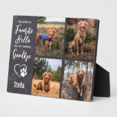 Hunde-Memorial Keepake Beileid Pet Loss Fotoplatte (Seite)