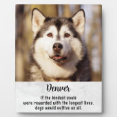 Hunde-Memorial Personalisiertes Foto Pet Loss Beil Fotoplatte (Vorderseite)