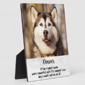 Hunde-Memorial Personalisiertes Foto Pet Loss Beil Fotoplatte (Seite)
