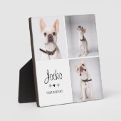 Hunde-Memorial Pet Loss Keepake Foto Collage Fotoplatte (Vorderseite)