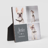 Hunde-Memorial Pet Loss Keepake Foto Collage Fotoplatte (Vorderseite)