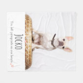 Hunde-Memorial Pet Loss Keepake Foto Personalisier Fleecedecke (Vorderseite (Horizontal))