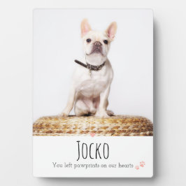 Hunde-Memorial Pet Loss Keepake Foto Personalisier Fotoplatte