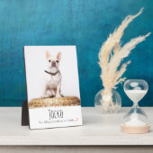 Hunde-Memorial Pet Loss Keepake Foto Personalisier Fotoplatte (Seite)