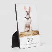 Hunde-Memorial Pet Loss Keepake Foto Personalisier Fotoplatte (Seite)