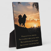 Hunde-Memorial spirituelles Gedicht Spielzeug züch Fotoplatte (Seite)