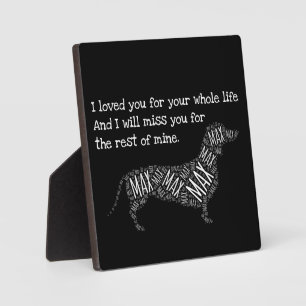 Hunde-Memorial-Zeichen - Personalisierte Hunde-Dac Fotoplatte