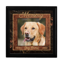 Hunde-Memory-Gold-Marmor Rustikaler Urn