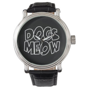 Hunde Meow Armbanduhr