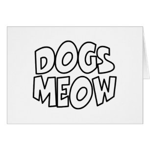 Hunde Meow Card