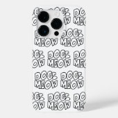 Hunde Meow Case-Mate iPhone Hülle (Rückseite)