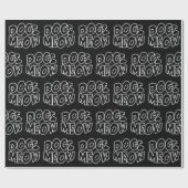 Hunde Meow Geschenkpapier (Flach)