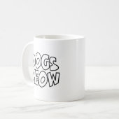 Hunde Meow Kaffeetasse (Vorderseite Links)