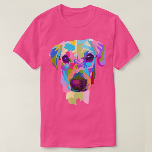 Hunde mit Aquarellfarbe T-Shirt (Design vorne)