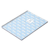 Hunde mit blauer und weißer Töpferei Notizblock (Linke Seite)