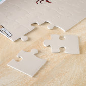 Hunde mit braunem und weißem Iggy an einem tropisc Puzzle (Seite)